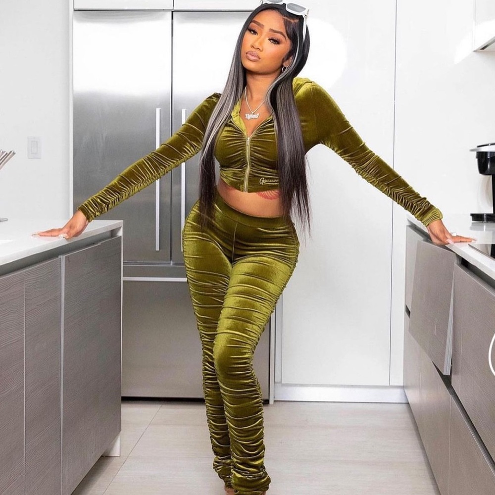 Velour Bodycon 2 Piece Set (color reference to set in last slide)